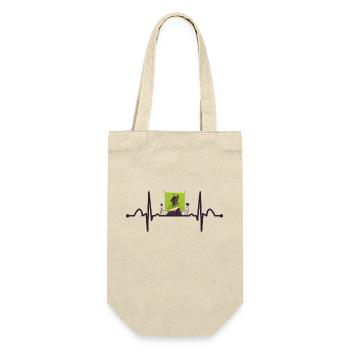 Schauspieler Herzschlag - Geschenkbeutel für Flaschen - Natur - Vorne