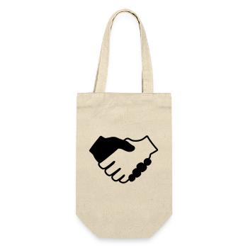 Mains en noir et blanc - Sac à bouteille - nature - Devant