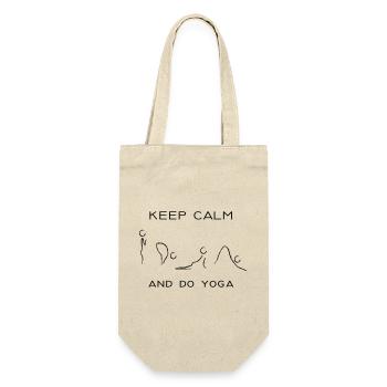 keep calm and do yoga - Sac à bouteille - nature - Devant