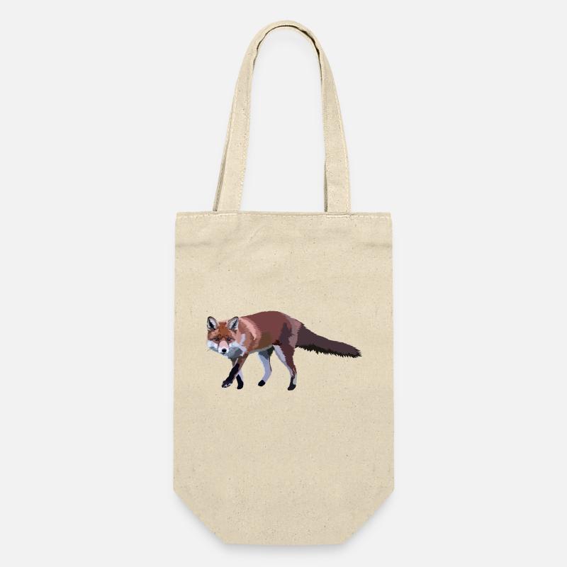 Fuchs - Geschenkbeutel für Flaschen - Natur