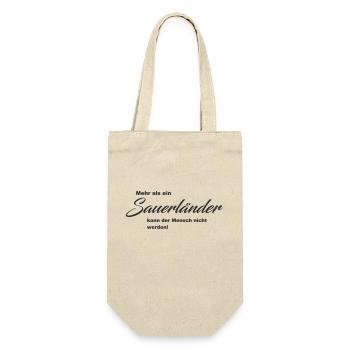 Mehr als ein Sauerländer - Geschenkbeutel für Flaschen - Natur - Vorne