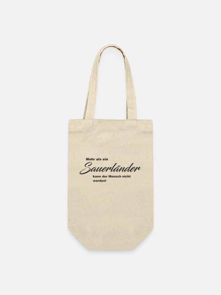 Mehr als ein Sauerländer - Geschenkbeutel für Flaschen - Natur