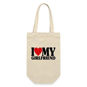 J’aime ma petite amie assortie au cadeau de la Saint-Valentin - Sac à bouteille - nature - Devant