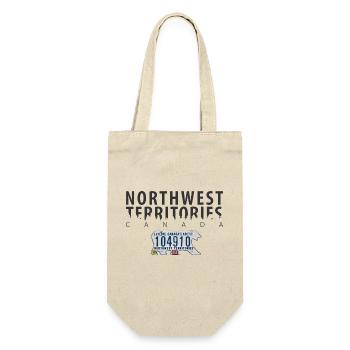 Northwest Territories with Polar bear licence plate - Gift Bag for Bottles - nature - Front