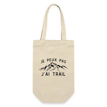 j peux pas j ai trail cadeau - Sac à bouteille - nature - Devant