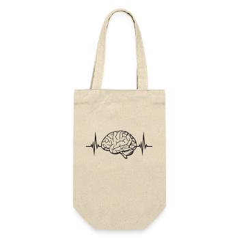 Pulse Heartbeat Brain - Gift Bag for Bottles - nature - Front