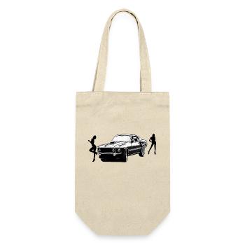 Auto - Geschenkbeutel für Flaschen - Natur - Vorne
