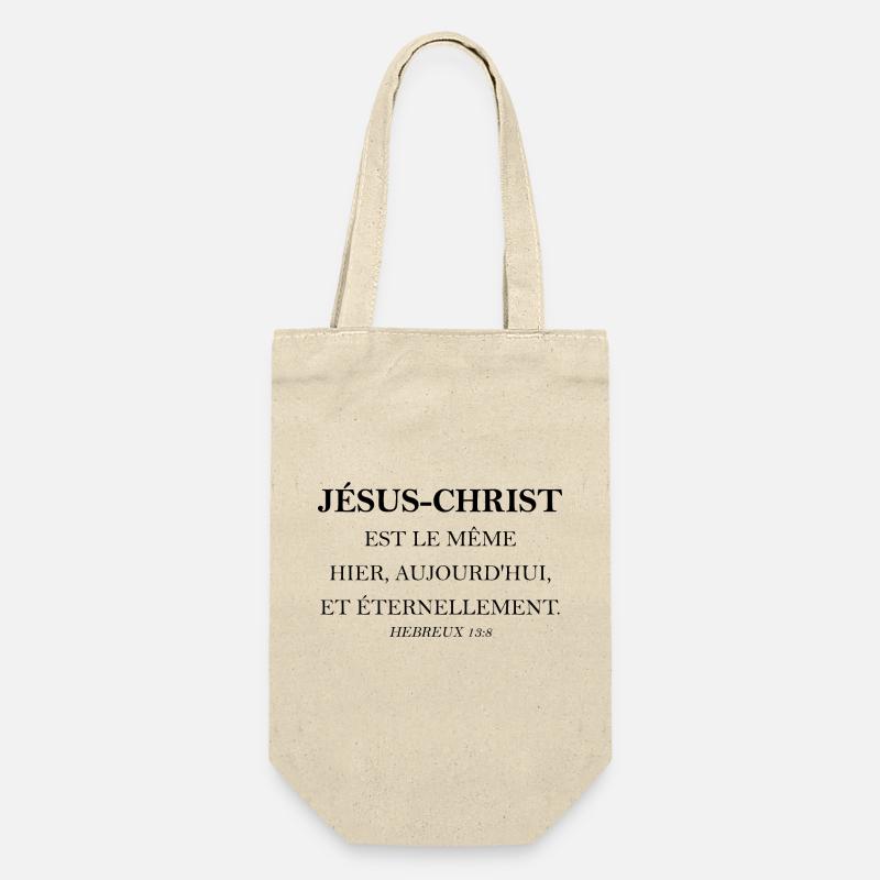 HEBREUX 13:8 VERSET DE LA BIBLE - Sac à bouteille - nature