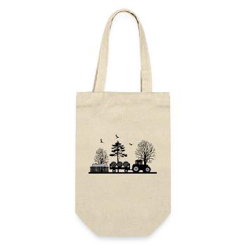 Tractor - Gift Bag for Bottles - nature - Front