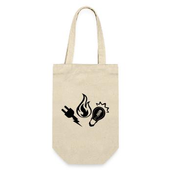 Electric and heating logo - Gift Bag for Bottles - nature - Front