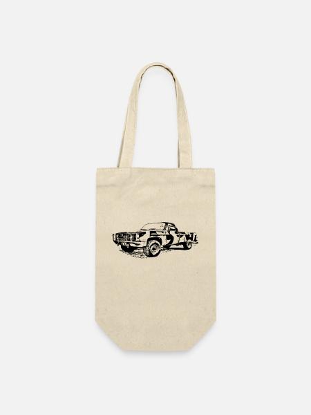 Auto - Geschenkbeutel für Flaschen - Natur