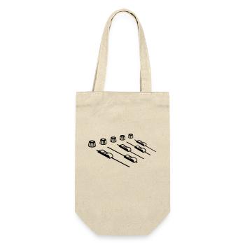 Sound Control Disco Mixer - Gift Bag for Bottles - nature - Front