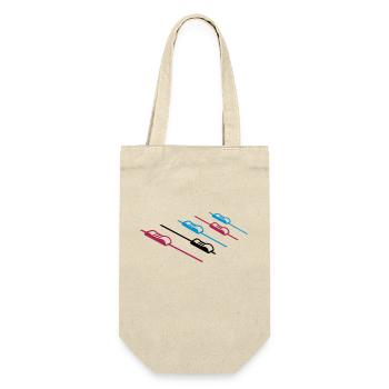 DJ Music Mixer - Gift Bag for Bottles - nature - Front