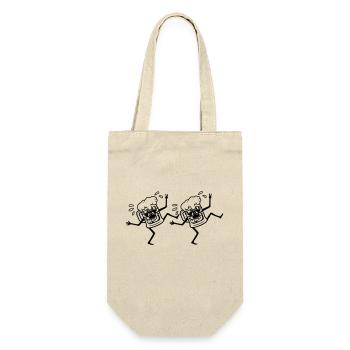 Team dancing party beers - Gift Bag for Bottles - nature - Front