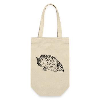 Elegant Vintage Spotted Grouper - Gift Bag for Bottles - nature - Front