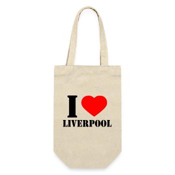 liverpool - Geschenkbeutel für Flaschen - Natur - Vorne