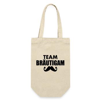 Team bräutigam - Geschenkbeutel für Flaschen - Natur - Vorne