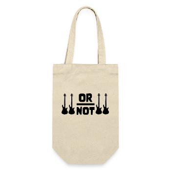 TO BE OR NOT TO BE for best bassist bass player - Geschenkbeutel für Flaschen - Natur - Vorne