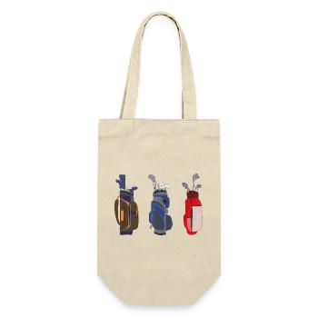 Awesome Golf Bags - Gift Bag for Bottles - nature - Front