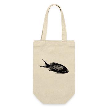 Vintage coral reef fish in the coral reef - Gift Bag for Bottles - nature - Front
