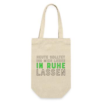 Lustige Sprüche für Kollegen - Geschenkbeutel für Flaschen - Natur - Vorne
