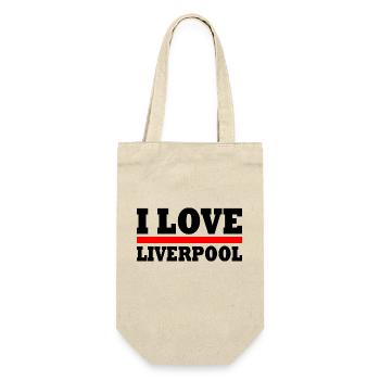 Liverpool - Geschenkbeutel für Flaschen - Natur - Vorne