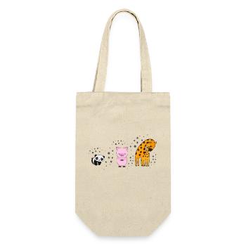 Évolution - Animaux - Sac à bouteille - nature - Devant