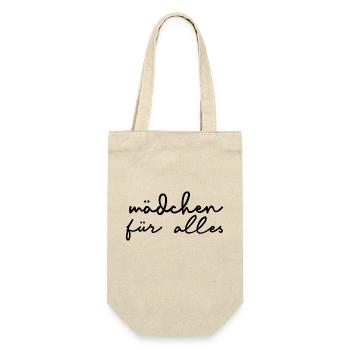 Mädchen für alles - Geschenkbeutel für Flaschen - Natur - Vorne