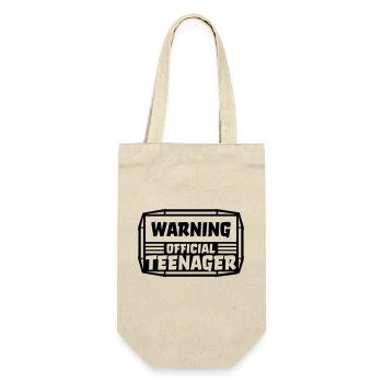 avertissement citation officielle d’adolescent - Sac à bouteille - nature - Devant