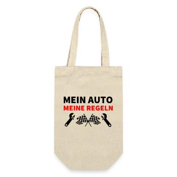 Auto - Geschenkbeutel für Flaschen - Natur - Vorne