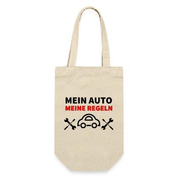 Auto - Geschenkbeutel für Flaschen - Natur - Vorne