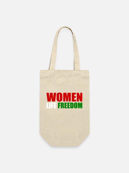 Women life freedom - Geschenkbeutel für Flaschen - Natur