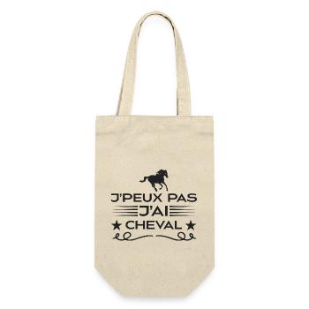 Je Peux Pas J'ai Cheval | fan de cheval | chevaux! - Sac à bouteille - nature - Devant
