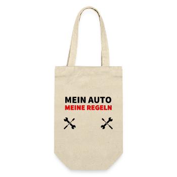 Auto - Geschenkbeutel für Flaschen - Natur - Vorne