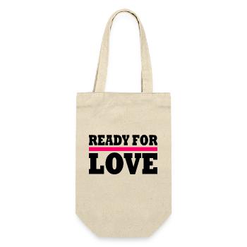 Ready for love - Gift Bag for Bottles - nature - Front