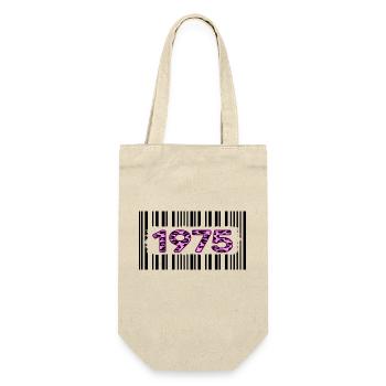 1975 Birthday barcode unique pink leopard - Gift Bag for Bottles - nature - Front