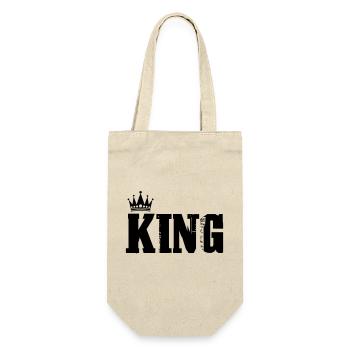 King - Geschenkbeutel für Flaschen - Natur - Vorne