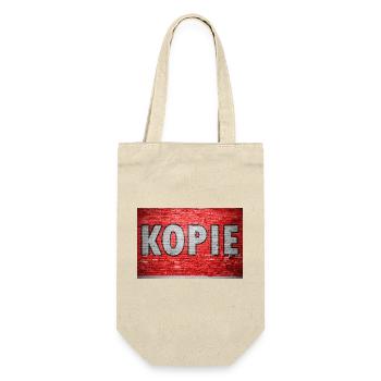 Kopie Ziegelsteinmauer Graffiti - Geschenkbeutel für Flaschen - Natur - Vorne
