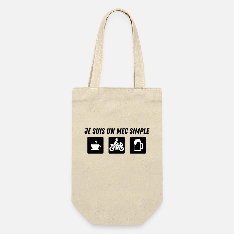 Je suis un mec simple - Moto - idée cadeau - Sac à bouteille - nature