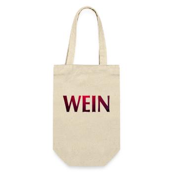 Wein - Geschenkbeutel für Flaschen - Natur - Vorne