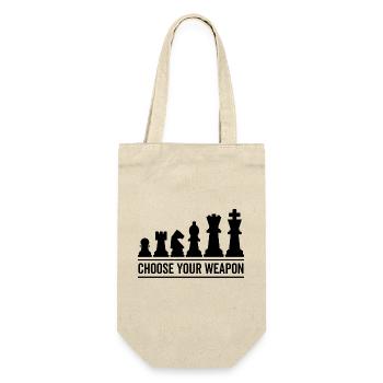 Choose Your Weapon Chess - Gift Bag for Bottles - nature - Front
