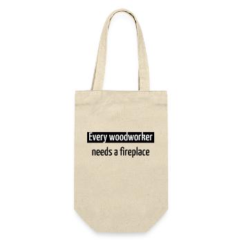 Permet de jouer aux t-shirts de charpentier tronçonneuse - Sac à bouteille - nature - Devant