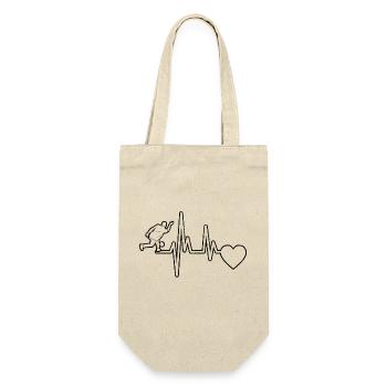 Bowling Gift Bowling Ball Kegel Bowler - Gift Bag for Bottles - nature - Front
