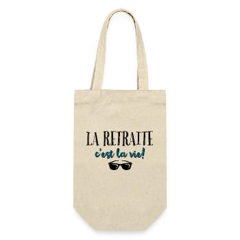 La retraite c'est la vie. - Sac à bouteille - nature - Devant