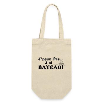 J'peux pas j'ai bateau - Sac à bouteille - nature - Devant