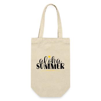 aloha summer - Geschenkbeutel für Flaschen - Natur - Vorne