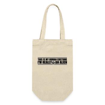 Citation extraterrestre de costume humain - Sac à bouteille - nature - Devant