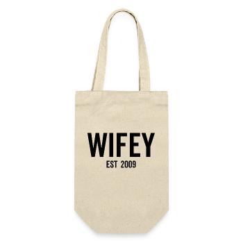 Wifey Est 2009 - Gift Bag for Bottles - nature - Front