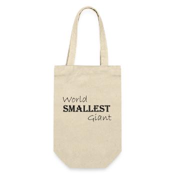 World's smallest giant - lettering - Gift Bag for Bottles - nature - Front