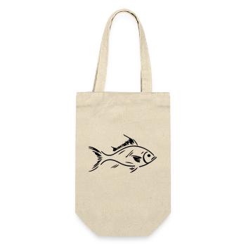 Silhouette de poisson - Sac à bouteille - nature - Devant